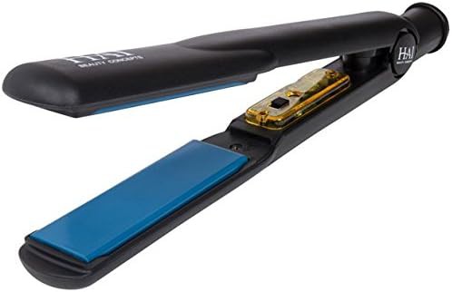 Blue convertible ceramic hair straightener