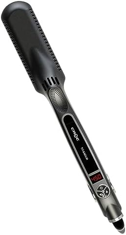 Silver titanium flat iron 1.5 inch