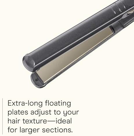 Metallic gray tourmaline ceramic flat iron — photo 3