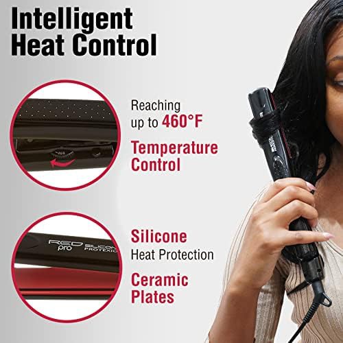 Red Pro silicone protection flat iron — photo 3