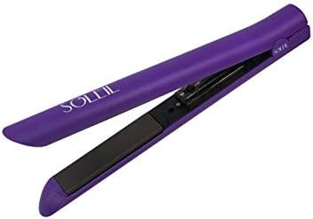 Soleil purple ceramic hair straightener