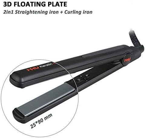 Black keratin ion ceramic flat iron — photo 4