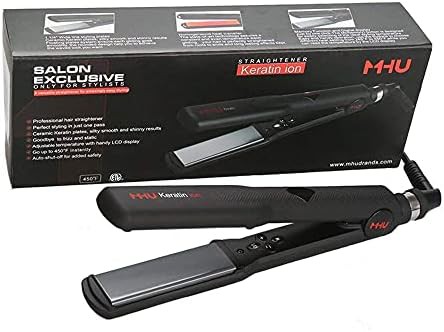 MHU keratin ceramic professional flat iron — photo 5