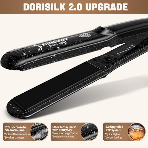 Upgraded Steam Ceramic Straightening Iron — photo 4