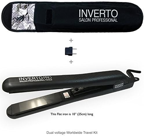 Black high gloss ceramic flat iron 1 in — photo 3
