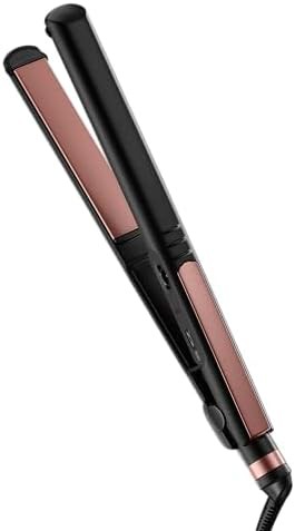 Black flat iron with rose gold ceramic