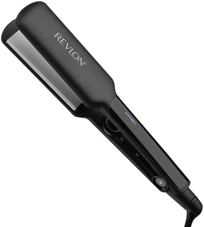 Wide ceramic coated flat iron 2 in