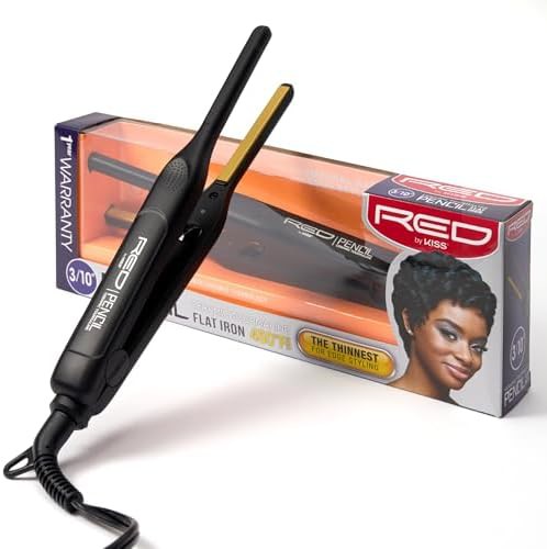 Ceramic tourmaline pencil thin flat iron