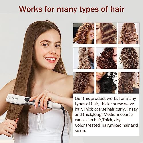 Black steam professional hair straightener — photo 4