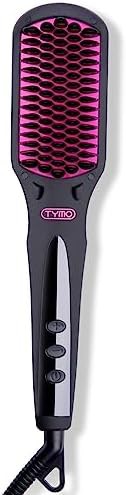 Purple ionic one step hair straightening brush
