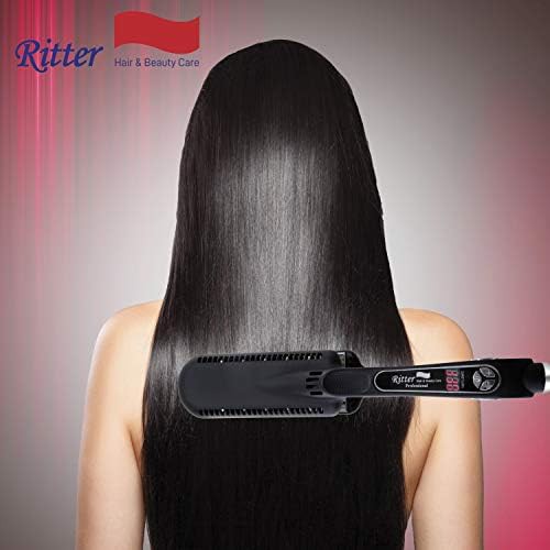 Professional titanium wide plate flat iron — photo 3