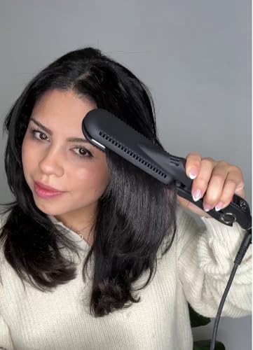 Professional titanium wide plate flat iron — photo 4