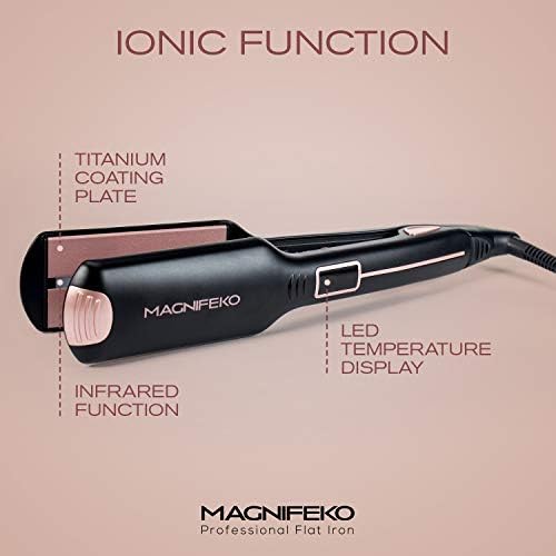 Wide plate titanium infrared flat iron — photo 3