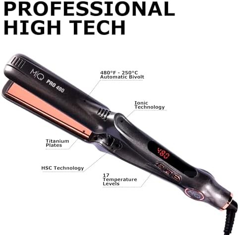 Bivolt titanium pro hair straightener — photo 4