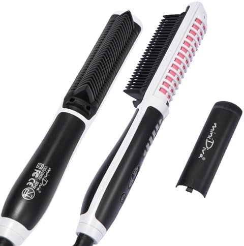White anti scald straightening and curling iron