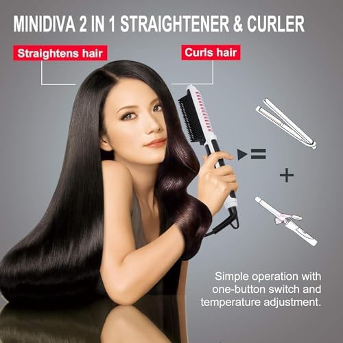 White anti scald straightening and curling iron — photo 5