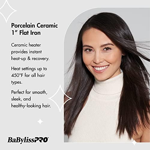 BaBylissPRO porcelain ceramic 1 inch flat iron — photo 3