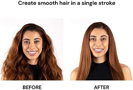 Black ceramic straightening brush standard size — photo 4