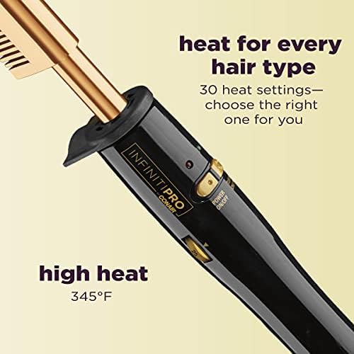 Gold plated straightening comb for hot styling — photo 3