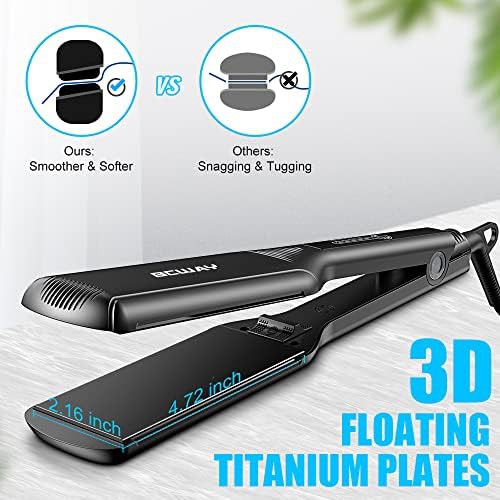 Extra large titanium floating flat iron — photo 3