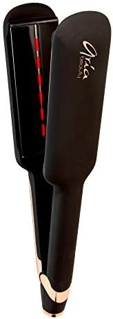 Wide plate infrared ceramic straightener