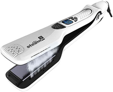 White steam titanium ceramic straightener