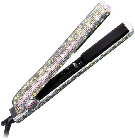 Sparkler lava ceramic silver flat iron