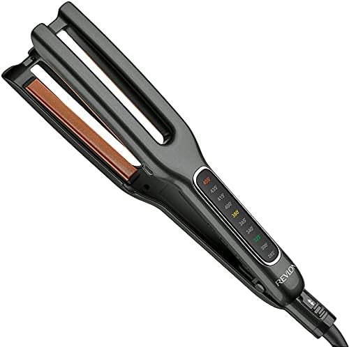 Copper ceramic dual plate hair straightener