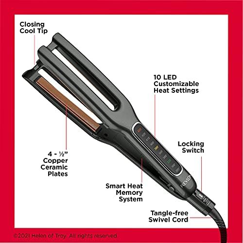 Copper ceramic dual plate hair straightener — photo 4