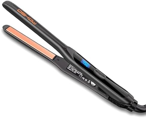 Black ceramic 0.5 in mini flat iron