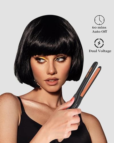 Black ceramic 0.5 in mini flat iron — photo 4