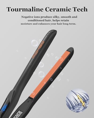 Black ceramic 0.5 in mini flat iron — photo 5