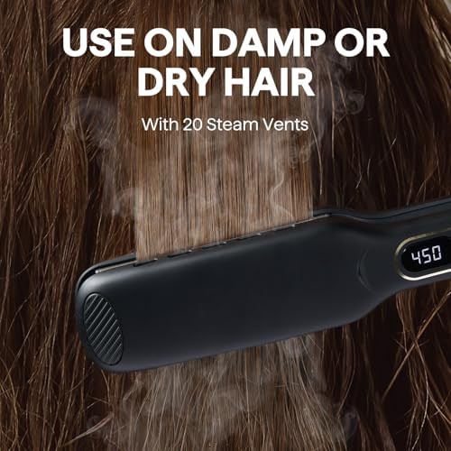 Wide plate wet to dry hair straightener — photo 4