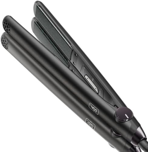Matte black professional straightening iron