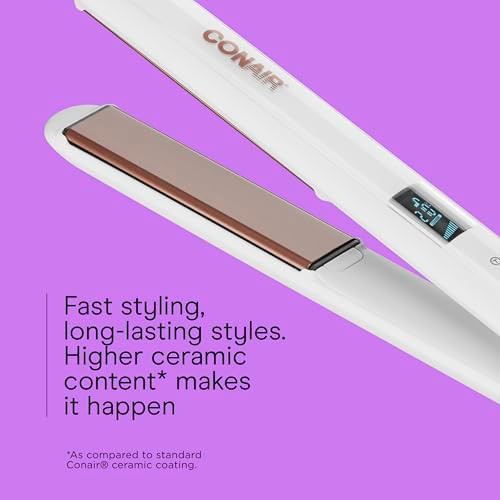 Double ceramic flat iron with travel plates — photo 3