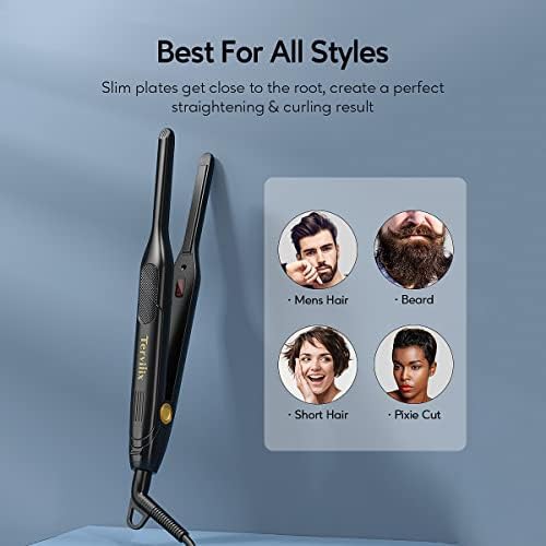 Pencil flat iron for short hair — photo 5
