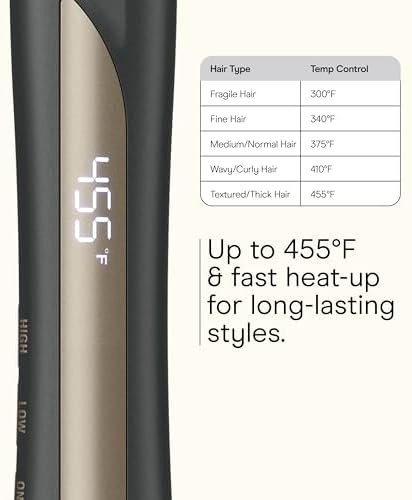 Tourmaline ceramic digital flat iron 1 inch — photo 4