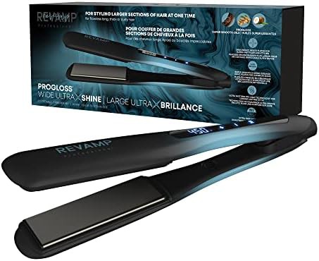 Wide ceramic oil infused flat iron