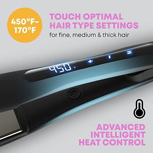 Wide ceramic oil infused flat iron — photo 3