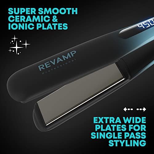 Wide ceramic oil infused flat iron — photo 5