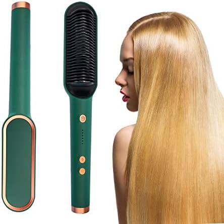 Anti scald electric hair straightening comb