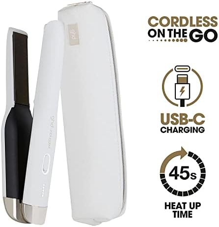 Unplugged cordless white travel flat iron — photo 5