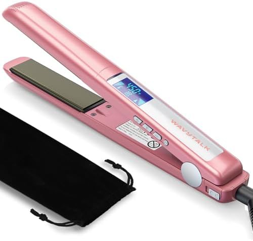 Rose gold titanium ionic flat iron