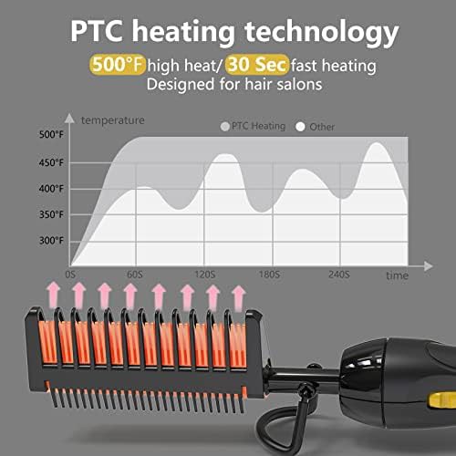 High heat electric pressing comb for natural hair — photo 3
