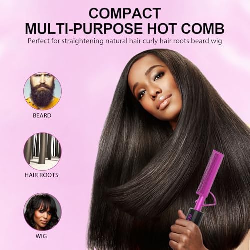 Ceramic ionic straightening comb for wigs — photo 3