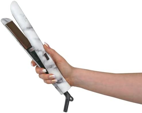 Infrared marble digital titanium straightener