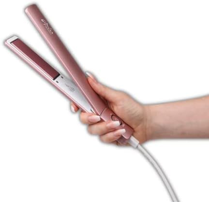 Pink slim dual voltage flat iron