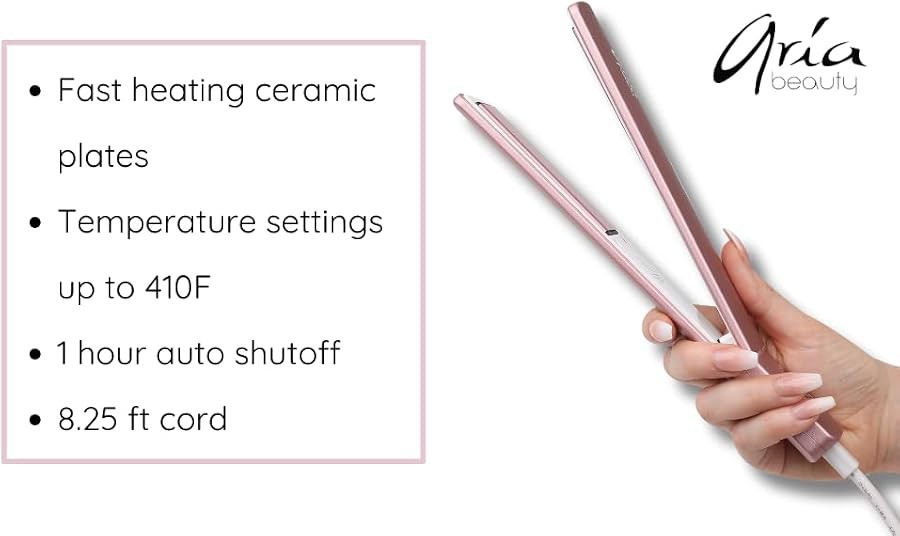 Pink slim dual voltage flat iron — photo 3
