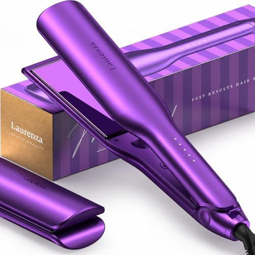 Wide plate hair straightener and curler