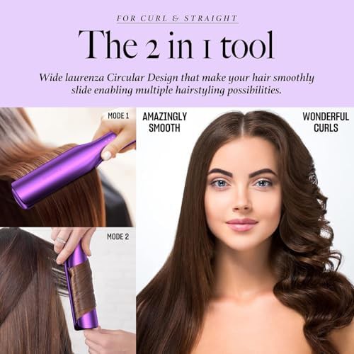 Wide plate hair straightener and curler — photo 5
